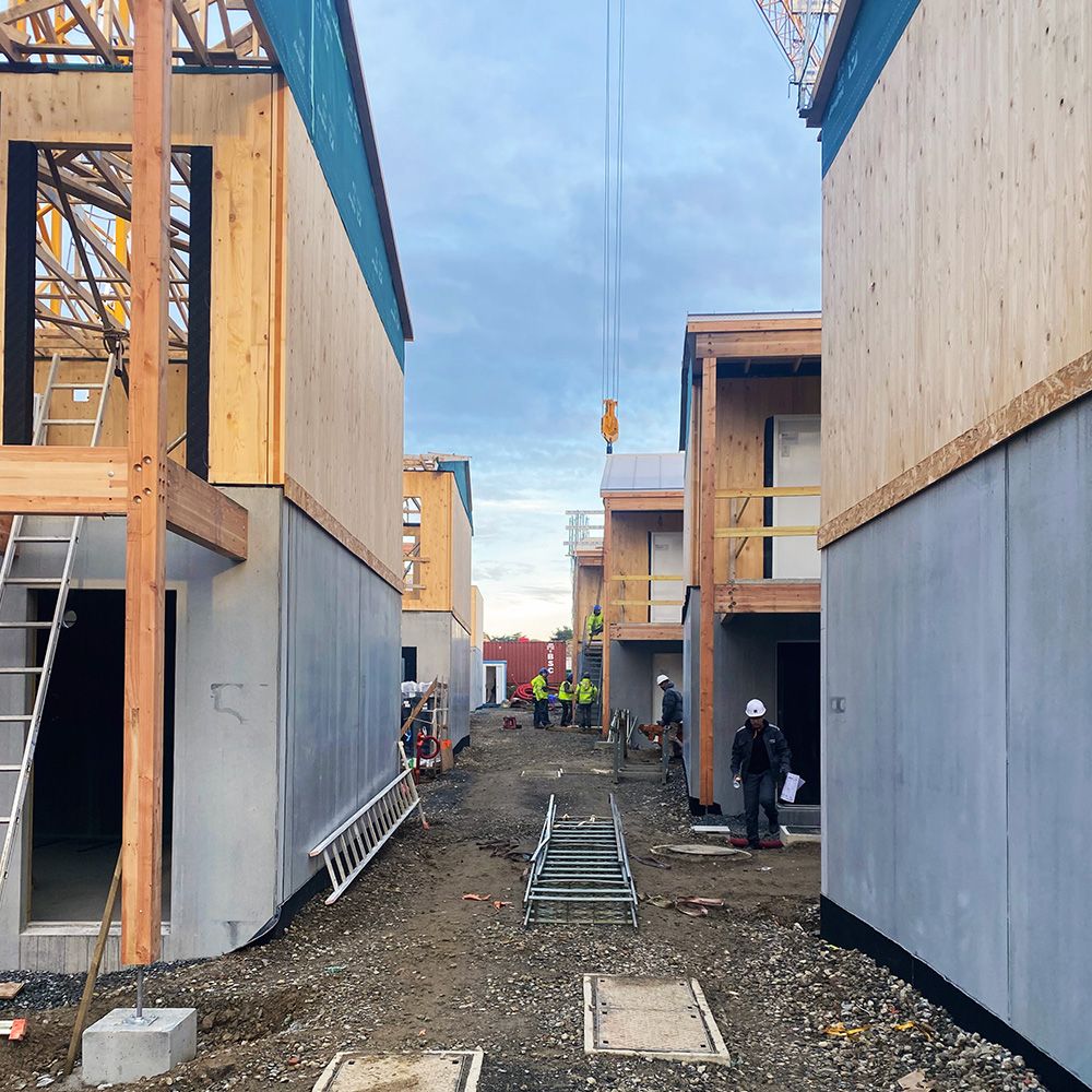 construction dans la ZAC Mellinet crédit : Tristan Brisard Architecte
