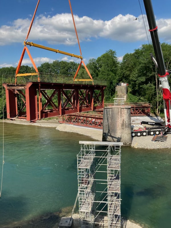 BDS en action pour le démantèlement du pont Démantèlement d'un pont